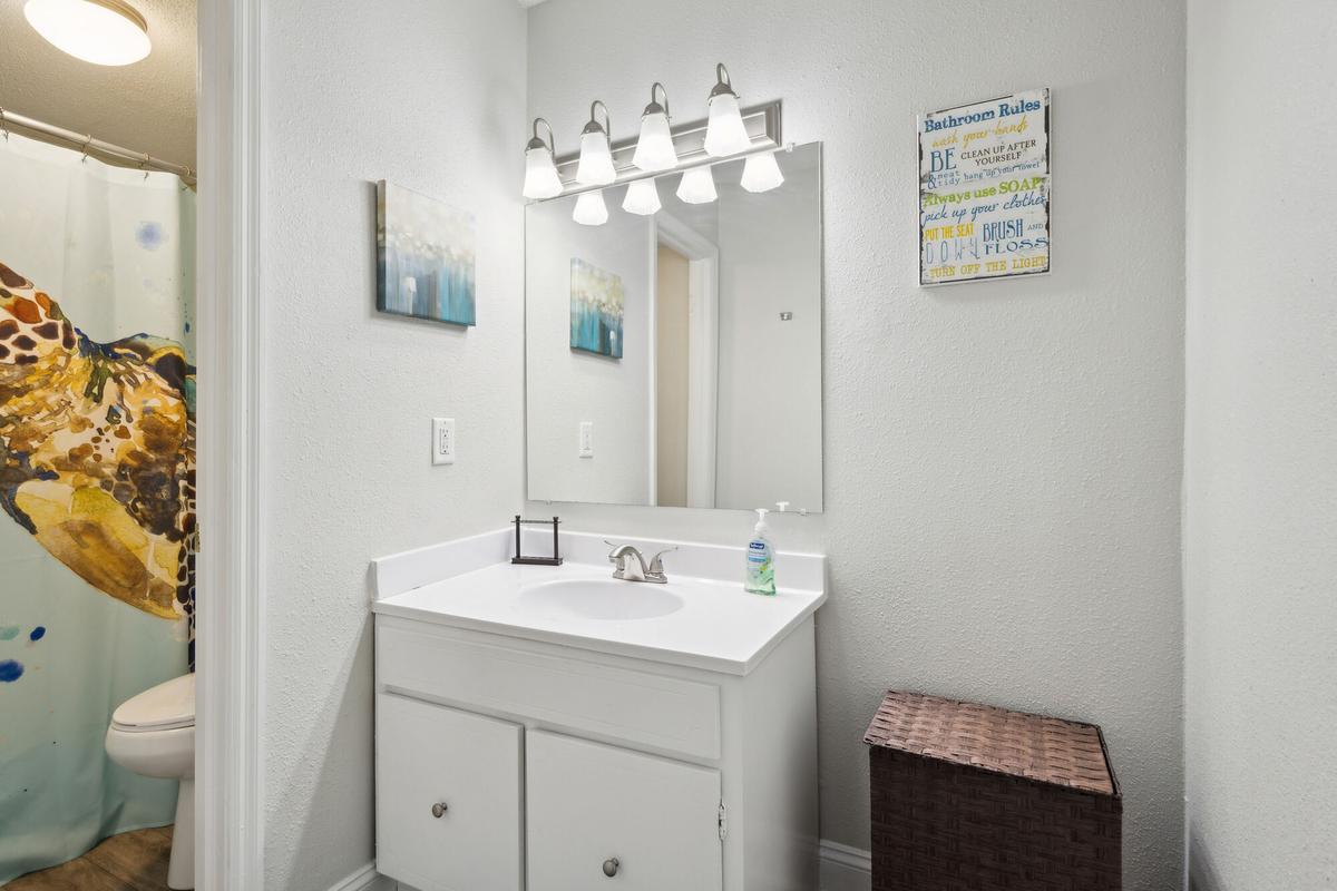 Bathroom in a Quail Run apartment home